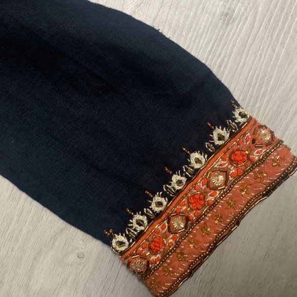 Calypso St. Barth Embellished Starlisa Linen Tunic. - Picture 6 of 8